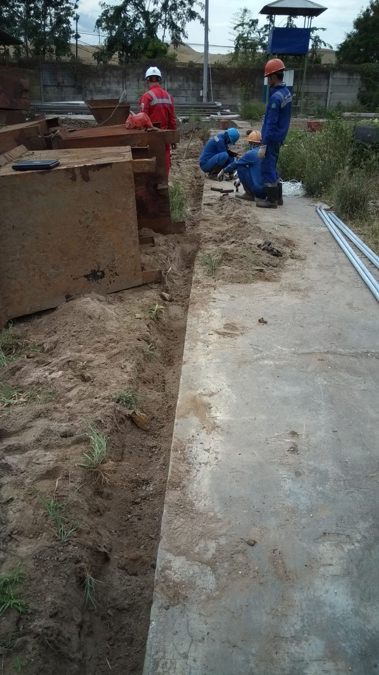 PENARIKAN KABEL JARINGAN UNTUK KEPERLUAN CCTV DI AREA ...